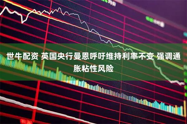 世牛配资 英国央行曼恩呼吁维持利率不变 强调通胀粘性风险