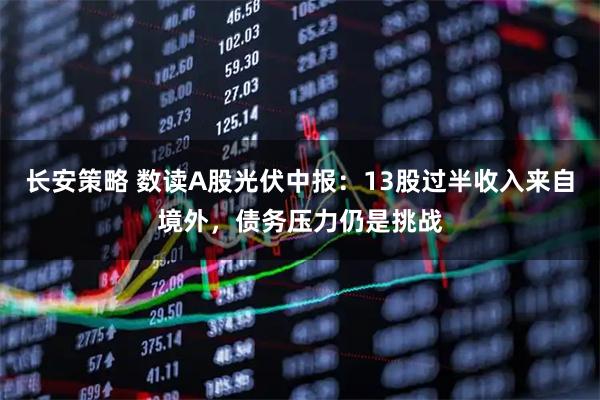 长安策略 数读A股光伏中报：13股过半收入来自境外，债务压力仍是挑战