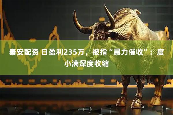 秦安配资 日盈利235万，被指“暴力催收”：度小满深度收缩