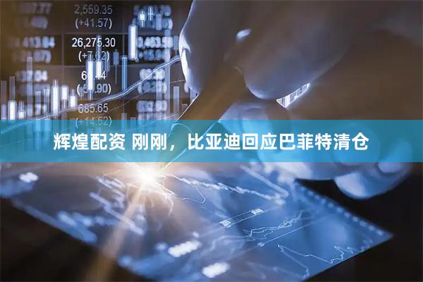 辉煌配资 刚刚，比亚迪回应巴菲特清仓
