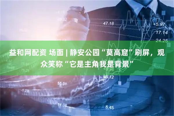 益和网配资 场面 | 静安公园“莫高窟”刷屏，观众笑称“它是主角我是背景”